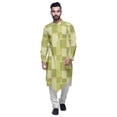 thumbnail image 1 of Atasi Kurta Asymétrique à Manches Longues en Coton Flex pour Hommes, Kurta Imprimée de Designer, 1 of 1