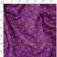 thumbnail image 3 of Soimoi Purple Cotton Poplin Fabric Shells Ocean Print Fabric by Yard 56 Inch Wide, 3 of 6