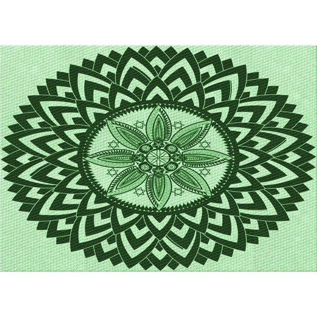Ahgly Tapis Rectangulaire Lavable en Machine Intérieur Vert Émeraude Profond, 2 Pieds x 4 Pieds