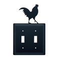 thumbnail image 1 of Village Wrought Iron ESS-1 Housse Double pour Interrupteur de Coq - Noir, 1 of 3