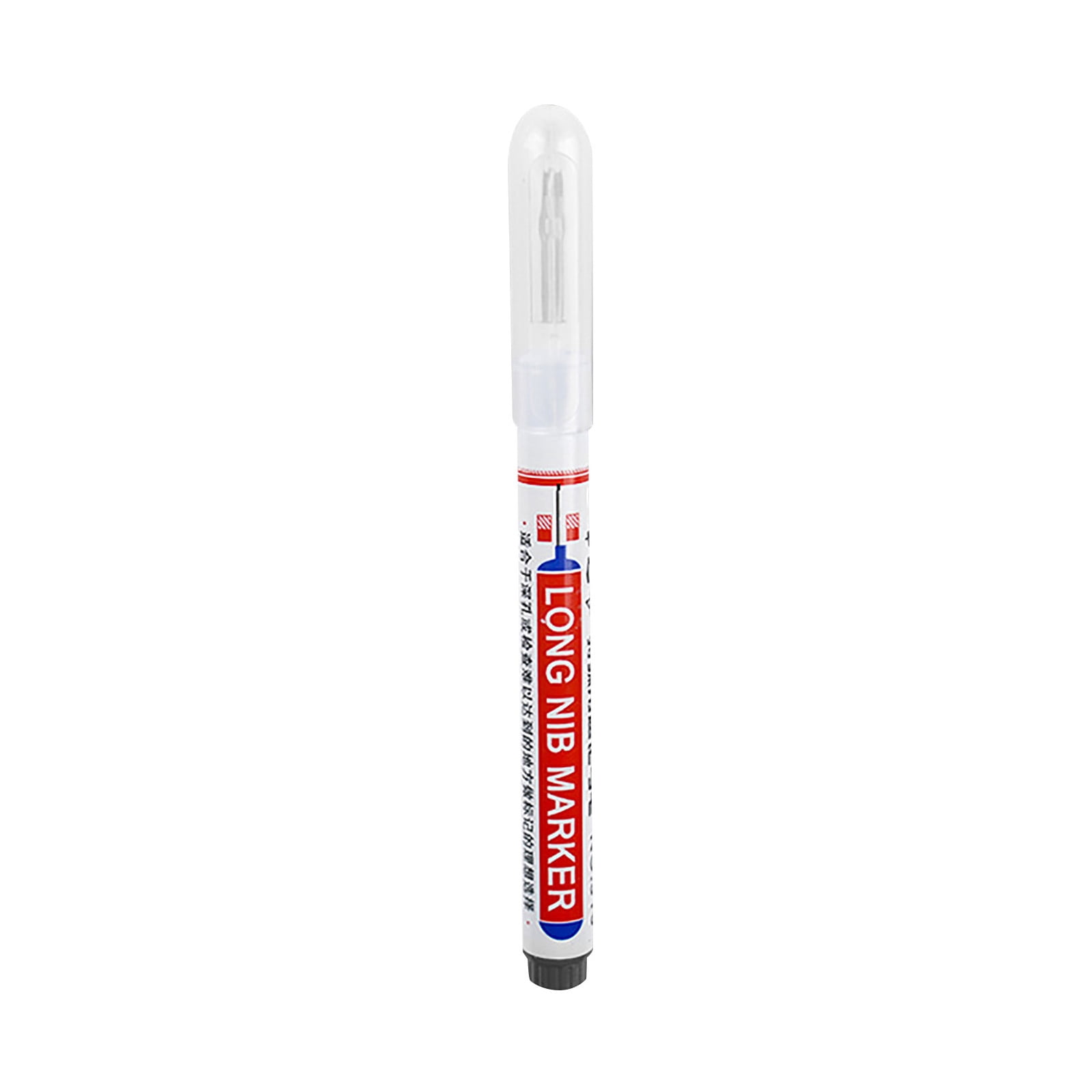 Long Head Deep Hole Marker Pens 20mm Deep Reach Markers Long Nose Marker Construction Markers Marking Tool Metal Marking Pen Markers Carpenter Ink Marker Pen 9ml