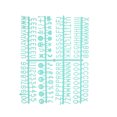 thumbnail image 3 of Uxcell Felt Letter Board Letters Numbers Symbols 3/4 inch Light Green Alphabet Message Board Changeable, 3 of 6