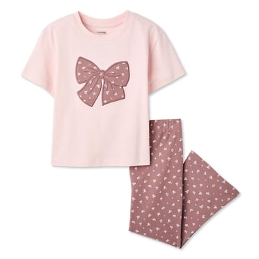 Ensemble 2 pièces avec t-shirt et pantalon George pour petites filles