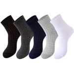 100% Cotton Quarter Socks for Men Anti Odor Pack-5