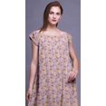 thumbnail image 3 of Bimba Robe Longue Maxi Imprimée pour Femmes en Rayonne, Vêtements de Nuit à Manches Courtes, 3 of 4