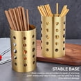 thumbnail image 4 of Home Textile Storage Stainless Steel Utensil Holders For Kitchen Large Cooking Utensil Caddy Metal Utensil Holders With Drain Holes Elegant Design for Organizing Kitchen Tools, 4 of 8