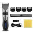 thumbnail image 1 of Tondeuse Électrique 0.8-2.0mm Rechargeable Sans Fil pour Homme, Tondeuse en Céramique LED avec Brosses de Limitation, Gris, 1 of 8