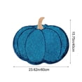 thumbnail image 3 of Deeceymbur Halloween Fall Pumpkin Shape Bath Floor Mat 23.62x15.75 Inch Blue Plush Rug Non-slip Washable Absorbent Floor Doormat for Thanksgiving Hotel Decor, 3 of 6