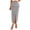 Grey, variant on LOVZFMLL Long Skirts for Women 2025 Office Work Clothes Solid Casual Maxi Skirts with Split Formal Business Dress Blue M