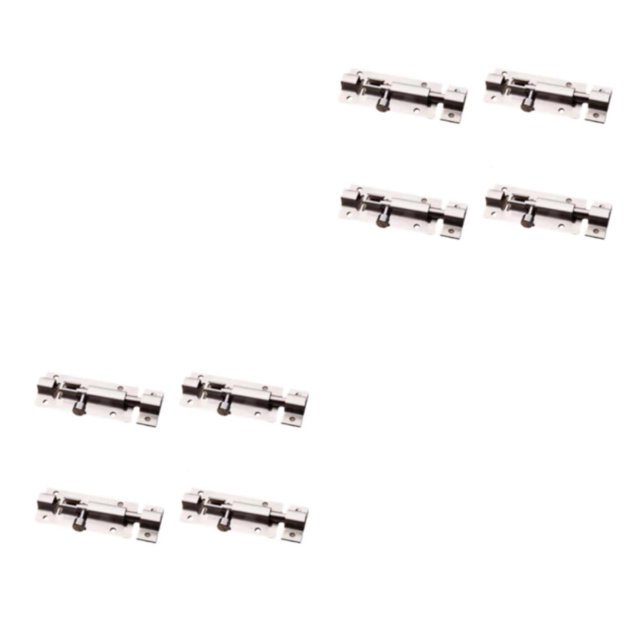 Decodeary 4pack/lot Affordable And Stylish Locks For Various Doors - Satisfaction Guaranteed Smooth Operation Slide Screws 2.5 inch 2PCS