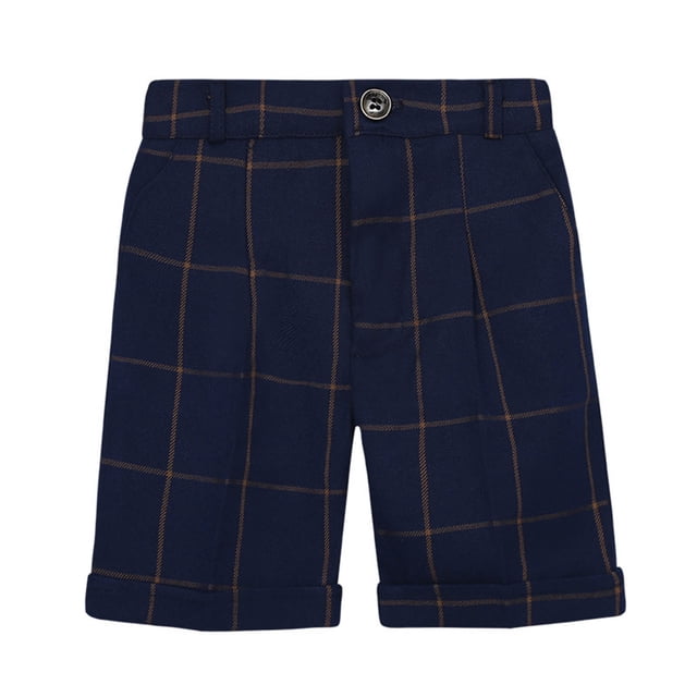 Toddler Boys Dress Shorts Straight Wide Leg Pants Solid Color Pull on Summer Shorts