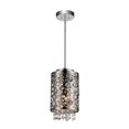 thumbnail image 1 of CWI Lighting Abat-Jour Tambour 1 Lumière Mini Pendentif avec Fini Chrome, 1 of 2