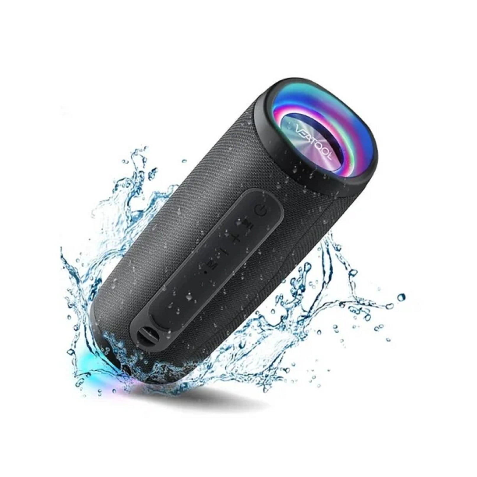 Refurbished VEAT00L F17 Bluetooth Speaker, Wireless Portable Waterproof, Black