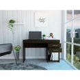 thumbnail image 4 of FM FURNITURE Austin 47"W 2-Drawer Engineered Wood Writing Desk in Black, 4 of 9