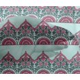 thumbnail image 4 of oneOone Viscose Chiffon Fabric Leaves & Floral Block Decor Fabric Printed BTY 42 Inch Wide, 4 of 4