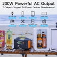 thumbnail image 3 of Flashfish 200W Portable Power Station, 40800mAh Solar Generator, Portable Generator for Camping Travel Emergency, 3 of 8