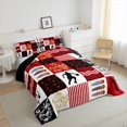 thumbnail image 2 of Erosebridal Sports Bedding Full Comforter Set,Basketball Down Comforter,Red White Buffalo Bedding Sets Full With Comforter, Microfiber Bedroom Decor,3 Pieces Reversible, 2 of 5