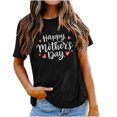 thumbnail image 1 of EQWLJWE Hauts pour Femmes T-Shirt Graphique Surdimensionné Manches Courtes Col Rond Épaule Tombante Décontracté Liquidation, 1 of 7