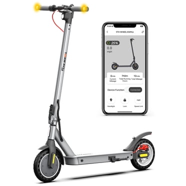 5TH WHEEL W09S 350W Electric Scooter with Turn Signal, 8.5” Solid Tires, 29kph & 32km Range, Folding Commuting E-Scooter for Adults with APP Control