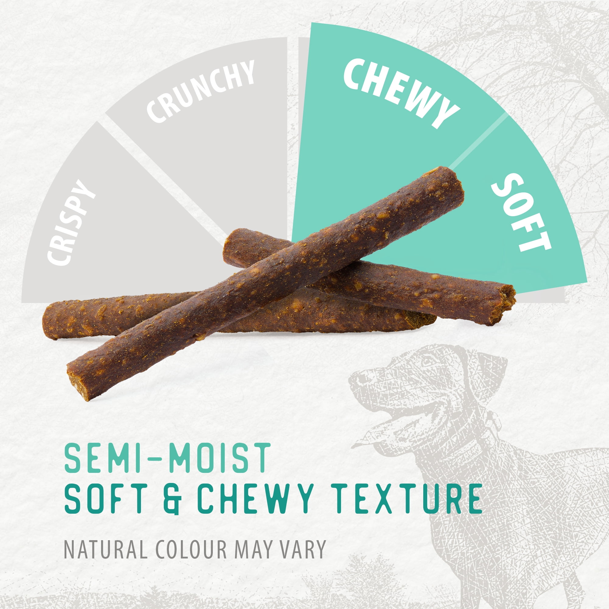 Caledon Farms Chewy Beef Sticks Baked Dog Treats 220g