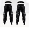 thumbnail image 4 of Clearance Mrasaso Cargo Pants for Men, Men's Solid Color Three-dimensional Sense Sports Multi-pocket Washed Straight Barrel Reflect Light Cargo Outdoor Casual Pants, 4 of 6