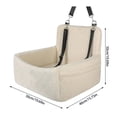thumbnail image 2 of Detachable Washable Pet Car Seat with Storage Pocket Supports Up To 35lbs, 2 of 3