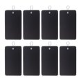 thumbnail image 1 of 200pcs Plastic Hanging Tags Iron Gourd Pin Set Waterproof PVC ID Holder for Office (100pcs Tag, 100pcs Pin, Black), 1 of 6