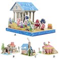 thumbnail image 3 of 3D Paper Assembly Toy Children Architecture Building 1 4 3 Paper Model Kids Early Education Assembly House Toy Type 2, 3 of 7