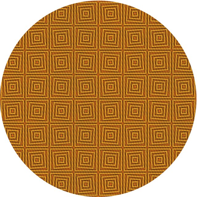 Ahgly Company Tapis d'Intérieur Ronds Transitionnels Lavables à la Machine, Brun Acajou, 8 Pieds Rond