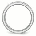 thumbnail image 2 of Cobalt Sterling Silver Inlay Satin and Polished 8mm Band Size 12.5, 2 of 6