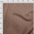 thumbnail image 3 of oneOone Tissu Viscose Chiffon Marron Rétro Minimal Burger Matériel de Robe Tissu Imprimé Tissu au Mètre 42 Pouces de Large, 3 of 5