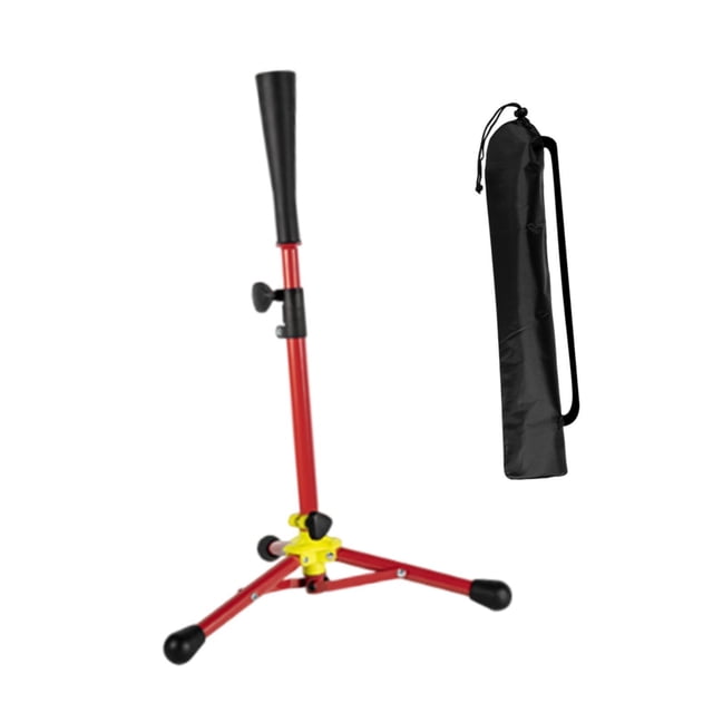 Lipstore Baseball Tee 15.35 to 31.5inch Rack Batting Tee for Outdoor Hitting Exercise Red