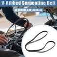 thumbnail image 2 of Unique Bargains Car Engine Multi V-Ribbed Serpentine Drive Belt for Toyota Corolla 2003-2008 1.8L No.03D145933AD, 2 of 7
