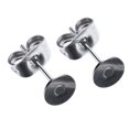 thumbnail image 1 of Ruiboury 400 Sets Earrings Blank Base Crafting Popular Accessories Personality Silver Ear Backs Jewelry Making Tool Supplies Silver, 1 of 8
