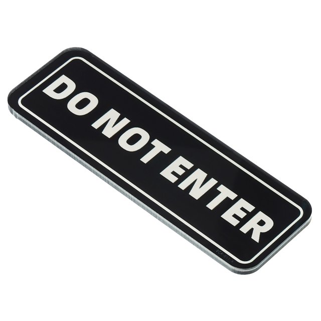 Unique Bargains Do Not Enter Sign 6'x2' Self Adhesive Door Information Sticker