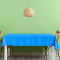 thumbnail image 1 of yulier Large Plastic Table Cloth 54 x 108 Inch Disposable Tablecloths Rectangle Table Cover for Parties Wedding Picnic Outdoor, Leakproof, Blue, 1 of 7