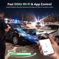 thumbnail image 4 of LAMTTO 4 Channel Dash Cam 360° Car Camera,  5G WiFi Dash Camera with APP Control IR Night Vision 24H Parking Monitor G-Sensor 64GB Card Hardwire Kit, 4 of 9