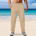 thumbnail image 2 of SHIXIAOO Pantalon de Sport Décontracté à Rayures Fines pour Homme, Printemps et Été, 2 of 6