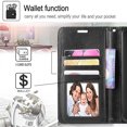 thumbnail image 2 of [Phonesmart] Samsung Galaxy S25 Edge Wallet Case, Leather Magnetic Card Slot Wallet Folio Flip Case Cover, 2 of 5