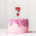 thumbnail image 1 of Baseball Glitter Birthday Cake Candle, Number Topper Decor for Sports Themed Party, 1 of 4