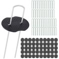 thumbnail image 2 of 50PCs 8 Inch Silver U-shaped Floor Nail with Gasket Are Suitable for Fixing Various Gardening Protective Covers of Insect-proof Covers Greenhouse Covers, 2 of 9