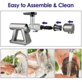 thumbnail image 3 of Zuukoo HH-W01 Cold Press Masticating Juicer Slow Juicer Slow Masticating Gray, 3 of 6
