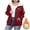 01-Red winter coats for women, variant on Mceream Fleece Jackets for Women Zip up Sherpa Lined Hoodie Graphic Casual Long Sleeve Hooded Sweatshirt Warm Thick Winter Coats Plus Size Outwear Chamarras Para Mujer Para El Frio Red XXL