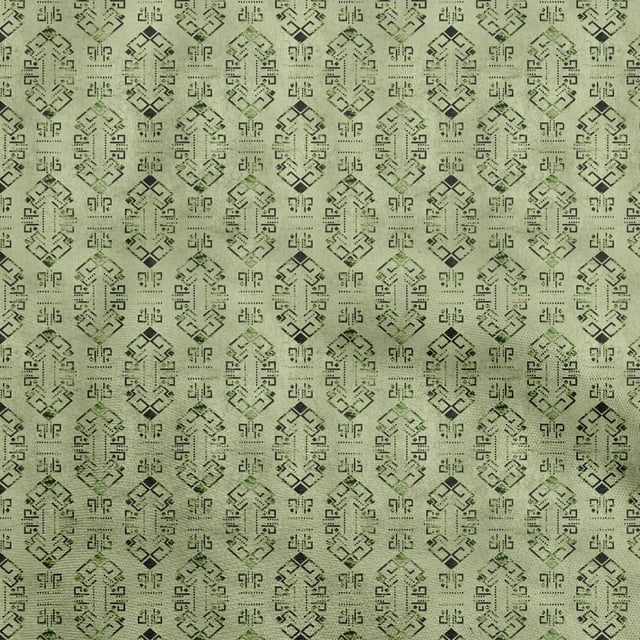 oneOone Polyester Spandex Light Green Fabric Abstract Craft Projects Decor Fabric Printed By The Yard 56 Inch Wide