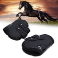 thumbnail image 1 of 2Pcs Bottes de Tendon de Cheval Ensemble, Robustes Bottes de Garde de Tendon de Coquille PU Réglables pour les Chevaux, Sangles Ouvertes, Fonction Tampon pour Sauter et Courir, Protéger les Articulations des Jambes de Cheval, 1 of 8
