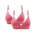 thumbnail image 1 of Padded Sports Bras for Women Push up Full-Coverage Bra Feature V-Neck Demi & Balconette Bra Style W-501 Hook and Eye Closure Lace BralettesPlus Size Red-a M, 1 of 7