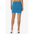 thumbnail image 3 of TheMoogan Women's Basic Stretch Cotton High Waist Double Layer Tube Mini Skirt, 3 of 7