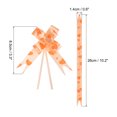 thumbnail image 2 of Unique Bargains 3.3inch Pull Bows Gift Wrapping Pull Bow Heart Pattern Baskets Present Bows Ribbon Orange 100 Pcs, 2 of 6