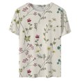 thumbnail image 4 of Birdeem Femmes Surdimensionné Été Décontracté Manches Courtes Col Rond Manches Imprimées Hauts Blouse Ample, 4 of 4