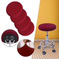 thumbnail image 3 of Coussin de Tabouret Rond Durable Doux Lavable pour Housse de Siège 12-18 Pouces Chaise Rouge Vin, 3 of 9